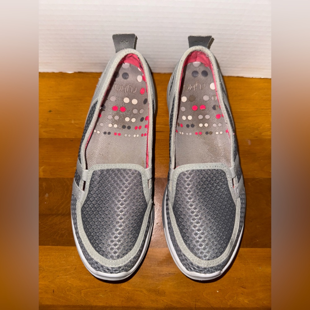 Ryka Gray Slip-Ons - Size 8